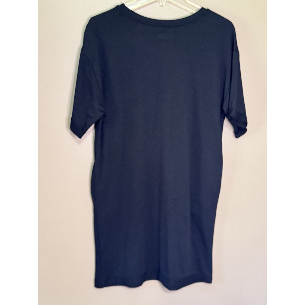 Converse All Star Womens T-Shirt Dress Black Short Sleeve Pockets XL